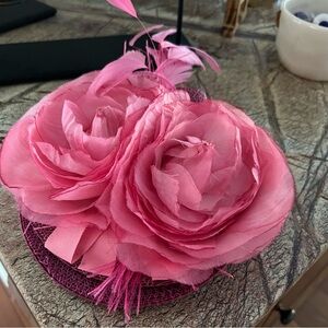 Pink Floral Fascinator